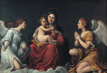 Madonna mit dem Kind und Engeln